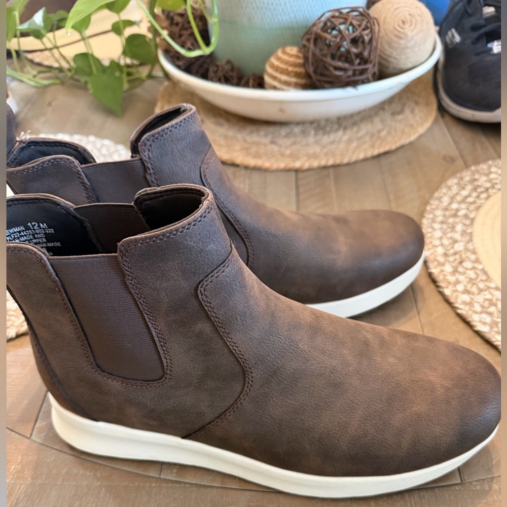 Sperry Men's Dark Brown Leather Boots